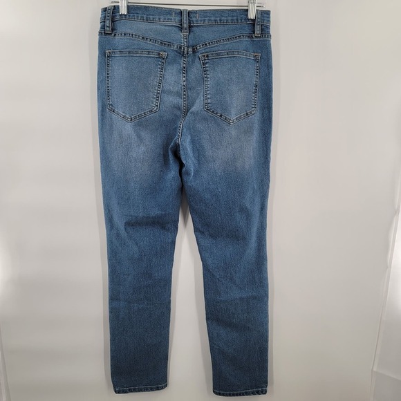 Free People Hi-Rise Medium Wash Stretch Ankle Jeans Size 30 - Picture 2 of 5